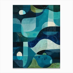 'Blue Waves' 2 Canvas Print