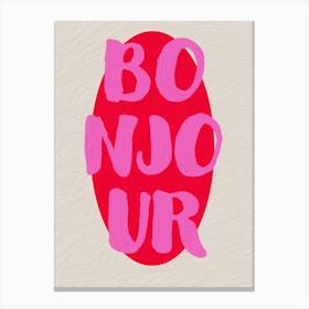 Bonjour Canvas Print