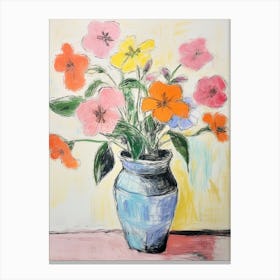 Flower Painting Fauvist Style Petunia 4 Canvas Print