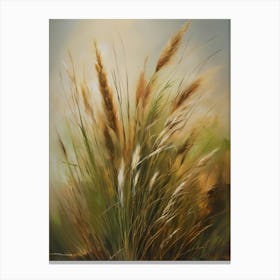 Wild grass, old oil painting,Colorado Arts, Vermont Arts,Montana Arts,Alaska Arts2 Canvas Print