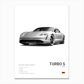 Porsche Taycan Turbo S Canvas Print