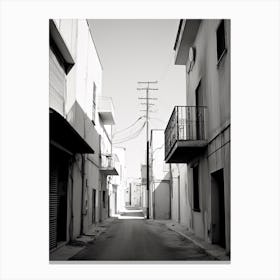 Nicosia, Cyprus, Black And White Photography 3 Canvas Print