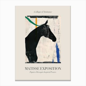 Horse 2 Matisse Inspired Exposition Animals Poster Canvas Print