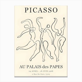 Picasso Au Palais Des Papas Canvas Print