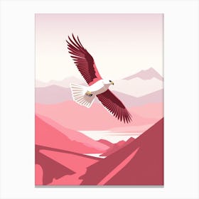 Minimalist Falcon 1 Illustration Canvas Print