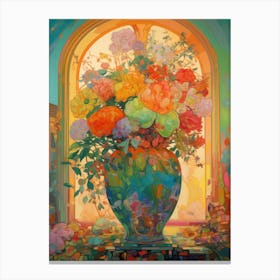 Grand Flower In A Vase Canvas Print