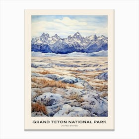 Grand Teton National Park United States 2 Poster Canvas Print