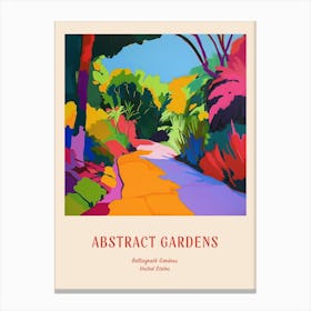 Colourful Gardens Bellingrath Gardens Usa 1 Red Poster Canvas Print