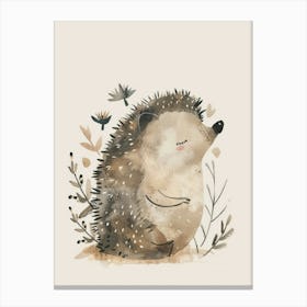 Charming Nursery Kids Animals Hedgehog 4 Canvas Print