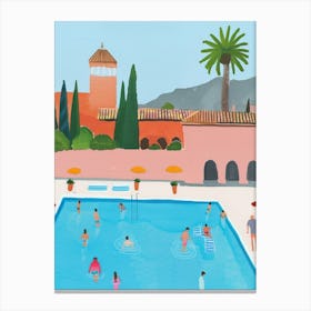 Pool Party Canvas Print