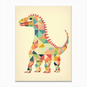 Colourful Dinosaur Saurophaganax 1 Canvas Print