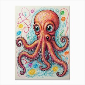 Octopus 4 Canvas Print