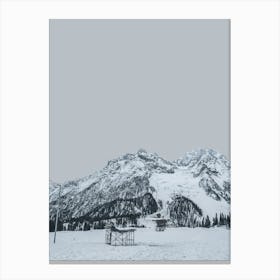 Snowy Mountains photo Canvas Print