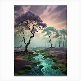 Landscape With Trees 1 Canvas Print