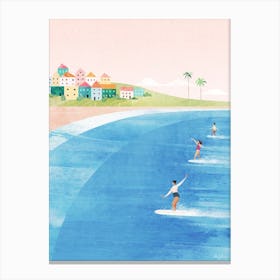 Surf Girls Canvas Print