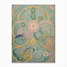 Pastel Swirlies Canvas Print