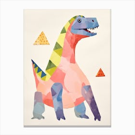 Nursery Dinosaur Art Jobaria 3 Canvas Print