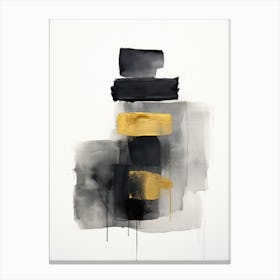 Black And Gold 3 Canvas Print