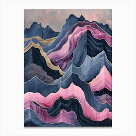 Abstract Mountains Canvas Print