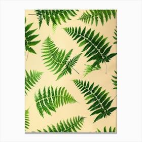 Pattern Poster Pteris Fern 4 Canvas Print