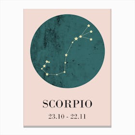 Scorpio  I Canvas Print
