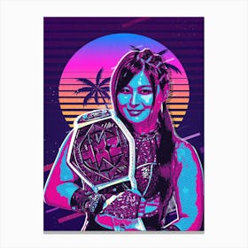 Io Shirai 80s Retro Canvas Print