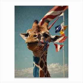 American Giraffe Canvas Print