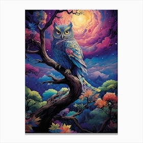 Owl In The Tree 1 Canvas Print