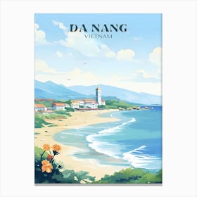 Retro Travel Wall Art Da Nang Canvas Print