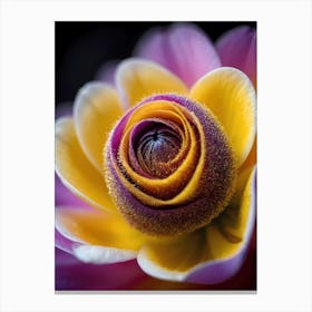 Purple And Yellow Flower Canvas Print