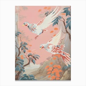 Vintage Japanese Inspired Bird Print Pheasant 1 Canvas Print