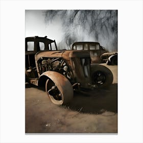 Rusty Cars Canvas Print