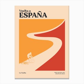 Vuelta A Espana Grand Tour Cycling Canvas Print