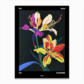 No Rain No Flowers Poster Freesia 2 Canvas Print