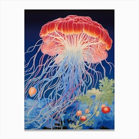 Portuguese Man Of War Japanese Illustration 1 Canvas Print