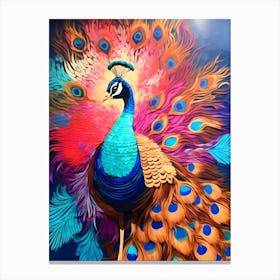 Peacock Beauty Canvas Print