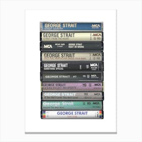 George Strait - Albums - Cassette Print Canvas Print