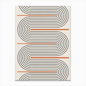 Swirls Texture Woodblock Paper Canvas Print