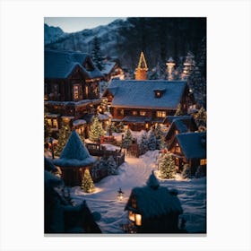 Christmas Village Canvas Print