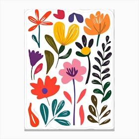 Flowers - Sticker Canvas Print