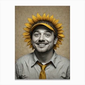 Sunflower Man 1 Canvas Print