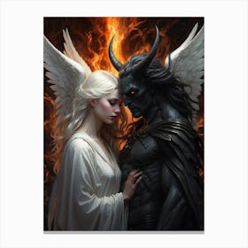 Demon And Angel 1 Canvas Print