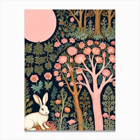 William Morris Rabbit In The Forest Canvas Print