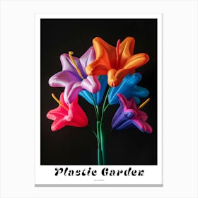Bright Inflatable Flowers Poster Columbine 3 Canvas Print