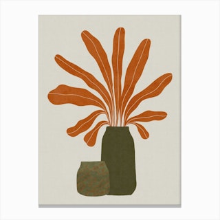 Orange Plant Canvas Print