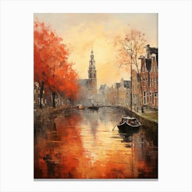 Amsterdam's Idyllic Lake Horizon Canvas Print