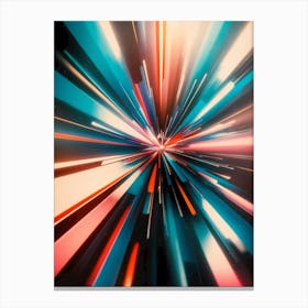 Abstract Light Rays 1 Canvas Print