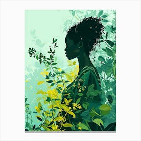 Woman In The Forest 1 Canvas Print