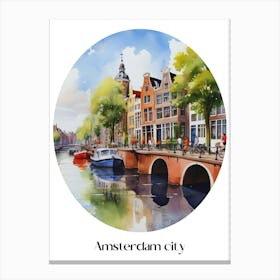 Summer in Amsterdam. 4 1 Canvas Print