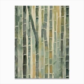 Bamboo Plants Botanical Texture Growing Calm Peaceful Green Pattern Nature Canvas Print